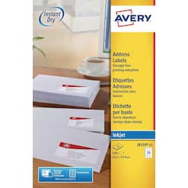 Avery Etikett QuickDRY 63,5x33,9mm produktfoto