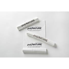 Biosekk POLYNATURE 70L 25my hvit (20) produktbilde