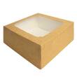 Melange Tortenkarton mit Sichtfenster, 220x220x100mm, creme, 200 Stück Artikelbild
