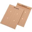 MAILmedia® Hausposttasche, 4 Sichtlöcher, beidseitiger Tabellendruck, nicht klebend, C4, 229 x 324 mm, 110 g/m², Natron (RC), braun, 250 Stück Artikelbild