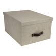 Bigso Box Förvaringsbox med lock kartong linne produktfoto Secondary3 S