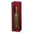 Flaschentragetasche OpenWave, Geschenktaschen, für 1 Flasche mit Sichtfenster, 100x85x360mm, bordeaux, 20 Stück Artikelbild