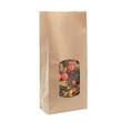EURO®PACK Blockbodenbeutel aus Kraftpapier mit Fenster, für 1kg, 103x57x290mm, natur, 1 Stück Artikelbild