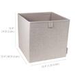 Oppbevaringsboks BIGSO kube beige produktbilde Secondary2 S