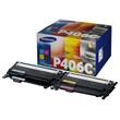 Samsung Original Toner CLT-P406C, SU375A, Schwarz + 3-Farbig, Lasertoner, Multi-Pack, 4 Tonerkartuschen in einer Packung Artikelbild