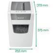 Leitz IQ Slim Home P4 Aktenvernichter, Shredder, Reißwolf, Partikelschnitt, 23l, weiß, 1 Stück Artikelbild Secondary1 S
