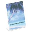 Menyholder A5 rett L-form klar produktbilde