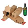 ColomPac Flaschenversandkarton für 1 Flasche, 74x74x305mm, Braun, 10 Stück Artikelbild