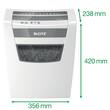 Leitz IQ Home Office P4 Aktenvernichter, Shredder, Reißwolf, Partikelschnitt, 23l, weiß, 1 Stück Artikelbild Secondary4 S