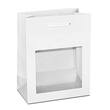 Papiertragetasche Roma mit Fenster, Geschenktaschen, 110x60x150mm, weiß, 25 Stück Artikelbild
