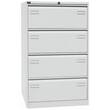 Bisley Hängeregistraturschrank Light - 4 Schubladen - 2-bahnig - Lichtgrau, 1 Stück Artikelbild
