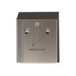 Rubbermaid Commercial Products Wandascher Smoker´s Station, Aschenbecher, schwarz/silber, 254x76x318mm, 1 Stück Artikelbild