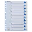 Register ESSELTE A4 plast 1-10 blå/hvit produktbilde