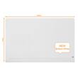 Nobo Whiteboard, Glastavla i widescreenformat, väggmonterad, med rundade hörn, magnetisk glasyta, 57'', klarvit produktfoto Secondary2 S