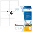 Herma Etiketten wiederablösbar, removeable, A4, weiß 105x42,3mm, 350 Stück Artikelbild