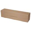 EURO®PACK Flaschenkarton Amsterdam für 1 Flasche, Öffnung längsseitig, 380x85x93mm, natur, 50 Stück Artikelbild