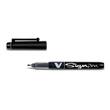 Pilot V Sign Pen Faserschreiber, 0,6 mm, schwarz Artikelbild