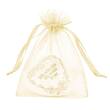 Organzabeutel Small, Textilbeutel, 114x127mm, creme, 10 Stück Artikelbild