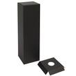 Flaschenkarton Santorin für 1 Flasche stehend, mit Einlage, 100x100x330mm, schwarz, 25 Stück Artikelbild