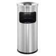 Durable Papierkorb mit Ascher SAFE, rund, Metall, 17 Liter, silber, 1 Stück Artikelbild