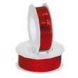 Geschenksband ''Metallic'', schmal mit Drahtkante, rot, 25mm, 20 lfm, 5 Rollen Artikelbild