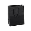 Papiertragetasche Roma, Geschenktaschen, 185x105x230mm, schwarz, 10 Stück Artikelbild