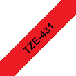 Brother Schriftband für P-Touch, 12 mm, Rot/Schwarz - TZE-431 Artikelbild