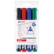 edding Whiteboardmarker 363, Boardmarker, Flipchartmarker, 1-5 mm, Keilspitze, farblich sortiert, 4er-Set, 1 Packung Artikelbild