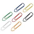 Lyreco Büroklammer, Metall, verzinkt, 25 mm, farbig sortiert, 100 Stück pro Packung, 1 Packung Artikelbild