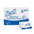 Scott® Scott Papierhandtücher Essential ™, Airflex®, Interfold, weiß, 21x20cm, 15x340 Tücher, 5.100 Tücher Artikelbild Secondary3 S