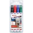 edding Permanentmarker 330, Keilspitze, 1-5 mm, nachfüllbar, farblich sortiert, 4er-Set, 1 Packung Artikelbild