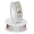 Geschenksband ''Metallic'', schmal mit Drahtkante, silber, 25mm, 20 lfm, 5 Rollen Artikelbild