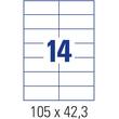 Lyreco Mehrzweck-Etiketten, 105x70mm, permanent, weiß, 800 Stück pro Packung Artikelbild Secondary1 S