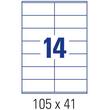 Lyreco Mehrzweck-Etiketten, 105x42,3mm, permanent, weiß, 1400 Stück pro Packung Artikelbild Secondary1 S