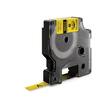 Tape DYMO Rhino kabelmerk.sort/gul 9mm produktbilde