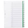 Durable Register, 1 - 12, Kunststoff, A4, volle Höhe, 12 Blatt, grün, 1 Packung Artikelbild Secondary1 S