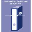 AVERY Zweckform Rückenschilder für Ordner, selbstklebend, 59 x 297 mm, weiß, A4, 75 Stück, 1 Packung Artikelbild Secondary2 S