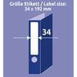 AVERY Zweckform Inkjet-, Laser- und Kopieretiketten L6060-25, Rückenschilder-Etiketten, Ordnerrücken-Etiketten, mit ultragrip, A4-Bogen, schmal/kurz, weiß, 192 x 34 mm, 30 Blatt, 240 Etiketten Artikelbild Secondary2 S