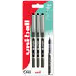 Rollerpenn UNI Ball 157 Eye 0,7 sort (3) produktbilde