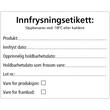 Etikett innfrysing 102x128mm 500stk produktbilde