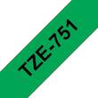 Brother TZe-751 Schriftband, Beschriftungsband, schwarz auf grün, 24mm x 8m, 1 Stück Artikelbild Secondary2 S