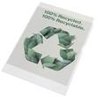 Esselte Sichthülle recycled, Aktenhülle, oben/rechts offen, A4, PP (RC), genarbt, transparent, 100 Stück pro Packung, 1 Packung Artikelbild