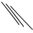 GBC Binderücken Plastik, 21 Ringe, schwarz, A4, 28mm, oval, 50 Stück Artikelbild