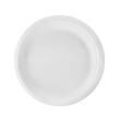 Tallerken bagasse fiber 25cm hvit (50) produktbilde