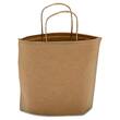 Papiertragetasche B-Bag, Geschenktasche, ohne Seitenfalte, mit gedrehten Papierkordeln, 360x100x270mm, natur, 1 Stück Artikelbild