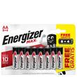 Energizer Batterien Max AA, Mignon, LR6, 8 Stück + 4 Stück GRATIS pro Packung Artikelbild