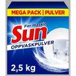 Maskinoppvask SUN pulver 2,5kg produktbilde
