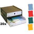 Pressel Stapel-Box-Set dunkelbraun/weiß inklusive Etiketten (vorher Art.Nr. 310199) Artikelbild
