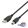 Kabel DELTACO USB 2.0 A/B 2m sort produktbilde