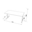 deNord Design Skrivbord höj/sänk Pro 1800x800 ek/vit produktfoto Secondary2 S